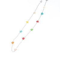 Silver Glasses Strap with Star Charms