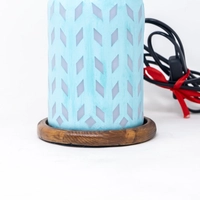 Table Lamp With Geometrical Patterns - Plain