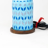 Table Lamp With Geometrical Patterns - Plain