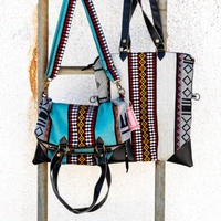 Tribal Tote Bag - Multicolors - Grey