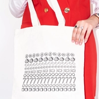 Color Me Tote Bag - Fruits And Vegetables Print