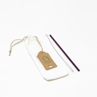 Eco Friendly Reusable Stainless Steel Straw - Brown