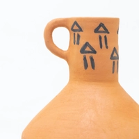 Nabataean Pottery Jar - Pyramid Motifs