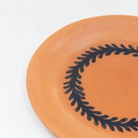 Round Pottery Serving Plate