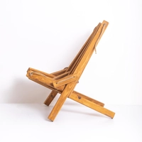 كرسي خشب طبيعي قابل للطي للأطفال