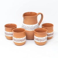 Pottery Pitcher Set