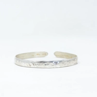 Open Bangle Silver Bracelet