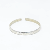 Open Bangle Silver Bracelet