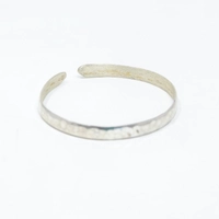 Open Bangle Silver Bracelet