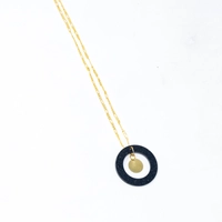 Open Circle Resin Necklace