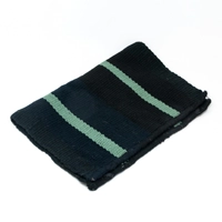 Black Woolen Laptop Cover - Light Green