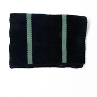 Black Woolen Laptop Cover - Light Green