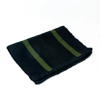 Black Woolen Laptop Cover - Light Green