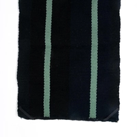 Black Woolen Laptop Cover - Light Green