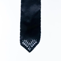 Embroidered Necktie - Brown