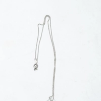 Silver Embroidered Necklace - Two Color Options - Blue