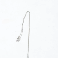 Silver Embroidered Necklace - Two Color Options - Blue