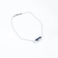 Silver Embroidered Bracelet