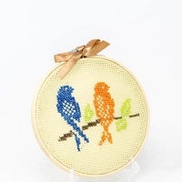 Two Birds Embroidery Hoop