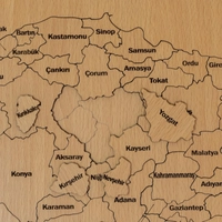 Wooden Puzzle - Turkiye Map