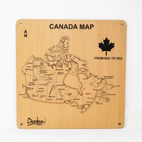 Wooden Wall Decor - Canada Map