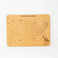 Wooden Puzzle - United States Map
