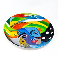 Hand-Painted Ceramic Plate - Large Size