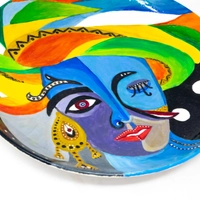 Hand-Painted Ceramic Plate - Large Size