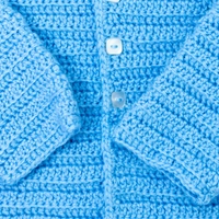 Blue Crocheted Children's Jacket