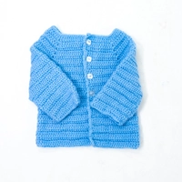 Blue Crocheted Children's Jacket