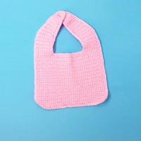 Crochet Baby Bib - Blue