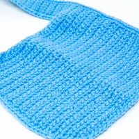 Crochet Baby Bib - Blue