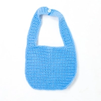 Crochet Baby Bib - Blue