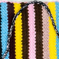 Crochet Shoulder Bag - Multicolor