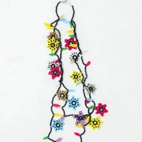 Beaded Flowers Necklace