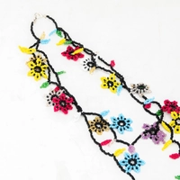 Beaded Flowers Necklace