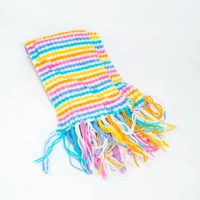 Knitted Kids Beanie and Scarf Set - Multicolor