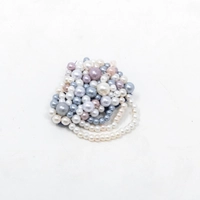 Pearls Broach - Multicolor