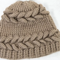 Kids Pom Beanie - Beige