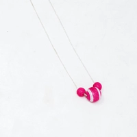 Silk Threads Necklace  - Pink