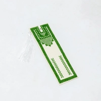 Palestinian Thobe Bookmark - Green & White