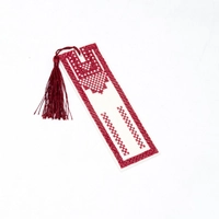 Palestinian Thobe Bookmark - Green & White