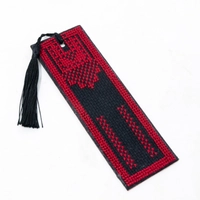 Palestinian Thobe Bookmark - Green & White