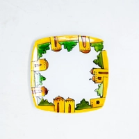 Hand-Painted Square Plate