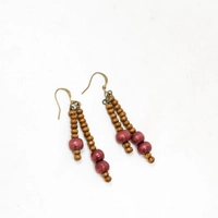 Wooden Beads Earrings