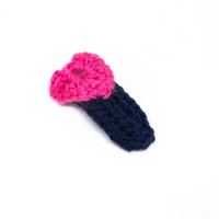 Crochet Hair Clip - Different Designs - Yellow Flower