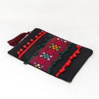 Black Embroidered Clutch - Multi Designs - Design 1