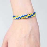 Friendship Bracelet - Blue & Yellow