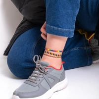 Set of 3 Colorful Anklets