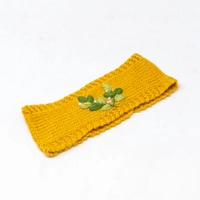 Hand Knitted Headband - Multicolor - Orange